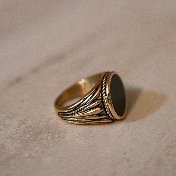 Di Víomo Other - 18k Gold Onyx Ring